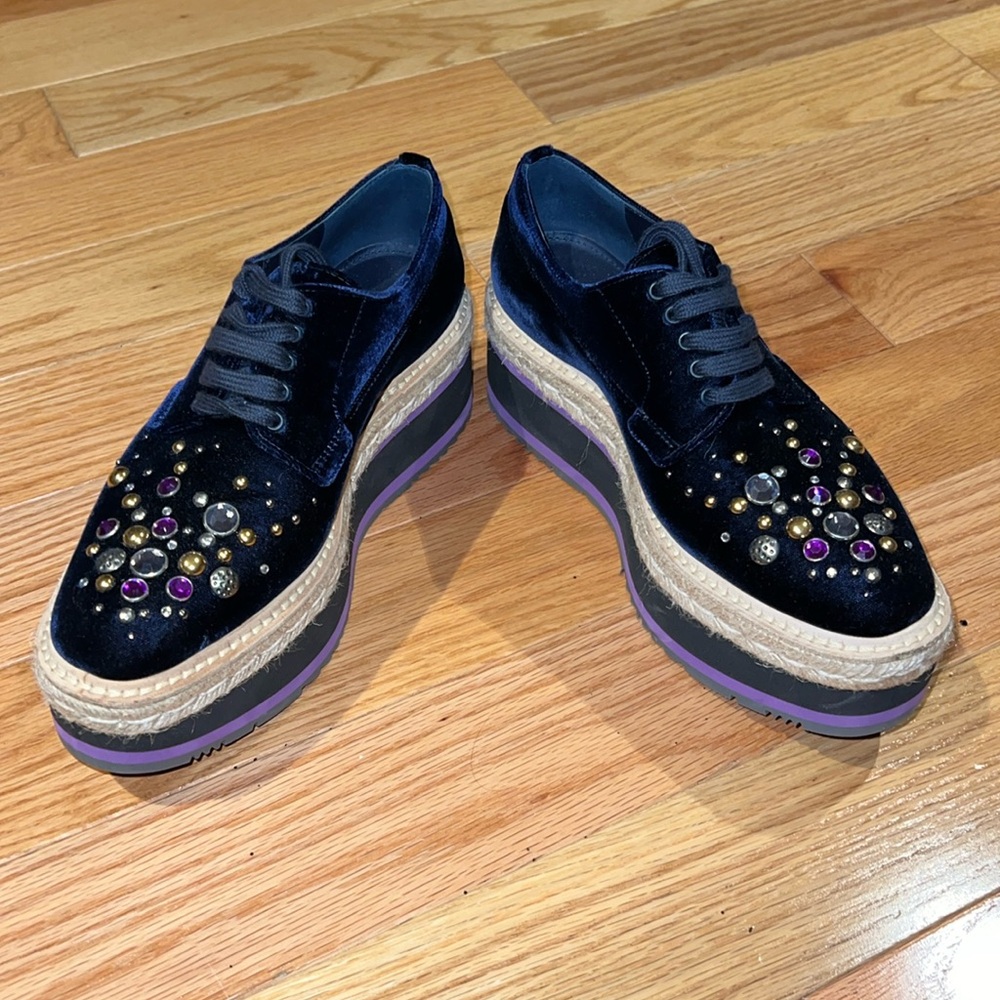PRADA Oxford platform derby 36/6 NWOB
